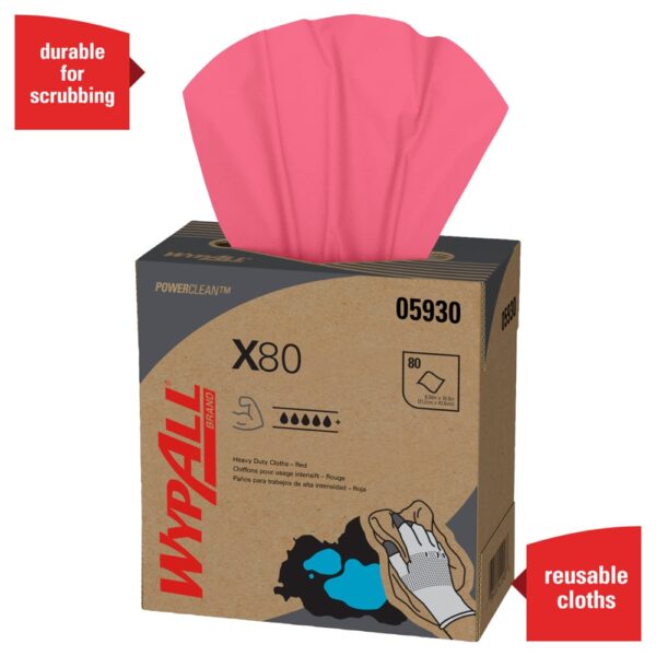 WypAll® Power Clean X80 Heavy Duty Cloths - Image 4