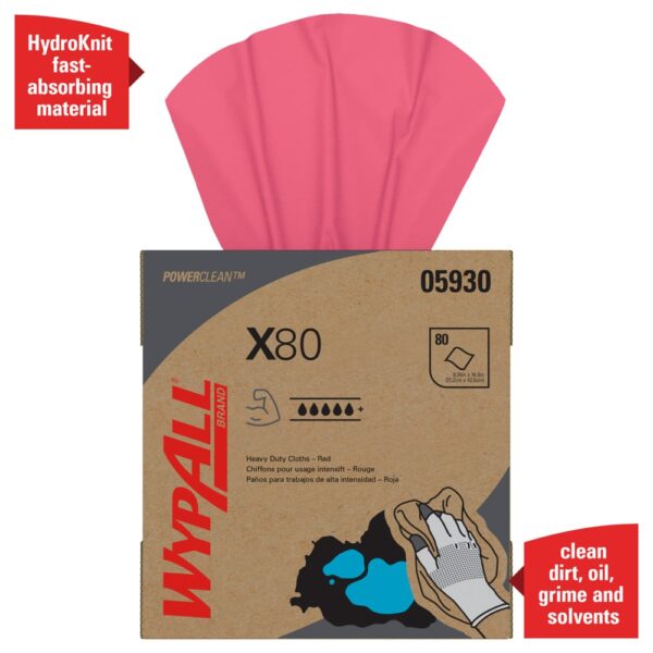 WypAll® Power Clean X80 Heavy Duty Cloths - Image 5
