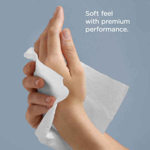 Kleenex® Hard Roll Paper Towels (01080), with Premium Absorbency Pockets™, 1.5" Core, White, (12 Rolls/Case, 425'/Roll, 5,100'/Case) - Image 7