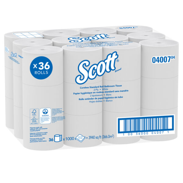Scott® Essential Coreless Standard Roll Toilet Paper (SRB)