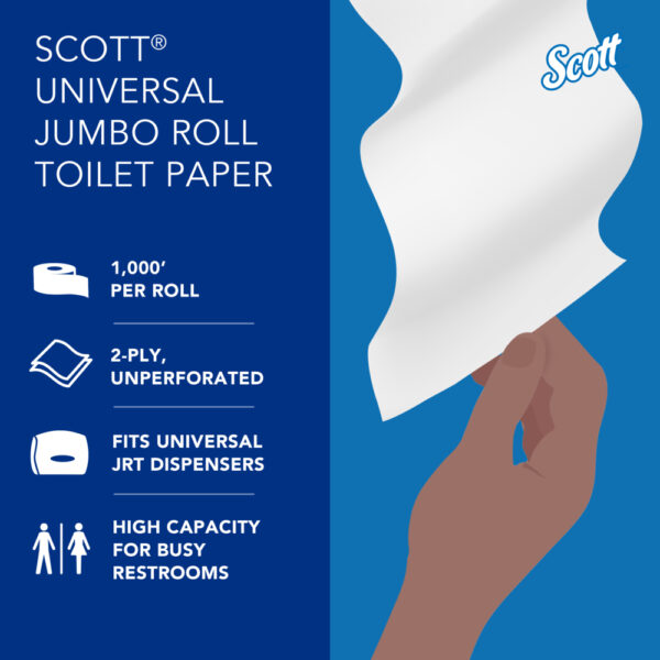 Scott® Essential Jumbo Roll Toilet Paper - Image 9
