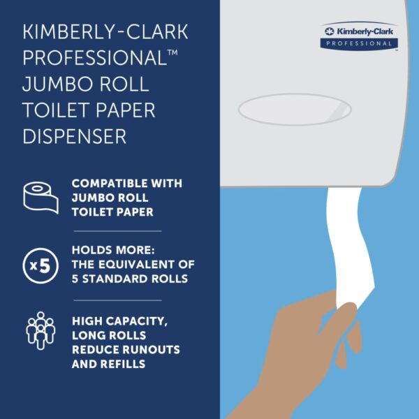 Kimberly-Clark Professional™ Jumbo Roll Toilet Paper Dispenser - Image 10
