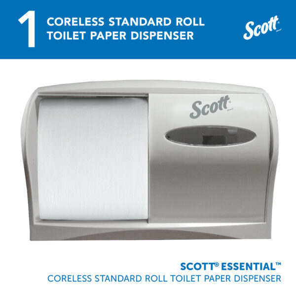 Scott® Essential Standard Roll Toilet Paper Dispenser - Image 2