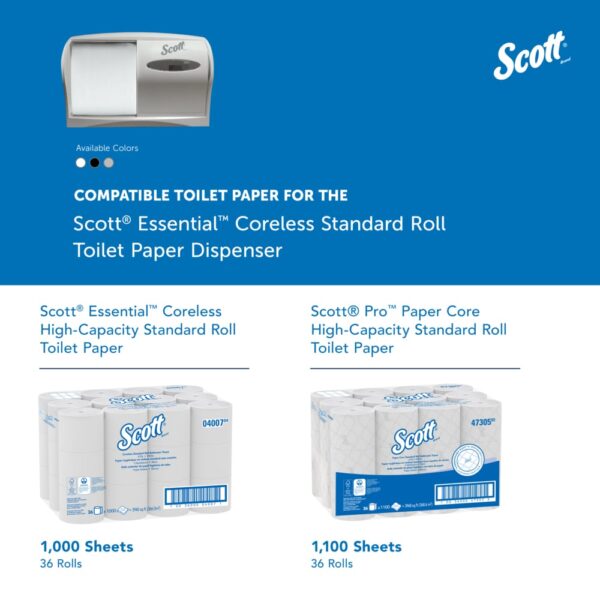 Scott® Essential Standard Roll Toilet Paper Dispenser - Image 8
