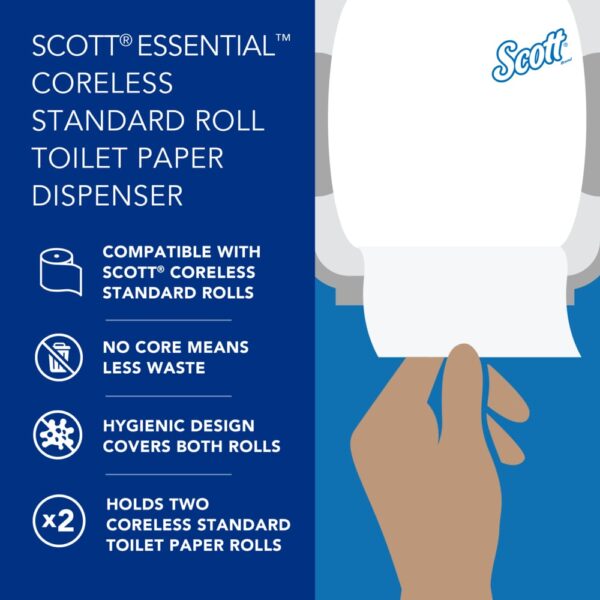 Scott® Essential Standard Roll Toilet Paper Dispenser - Image 10