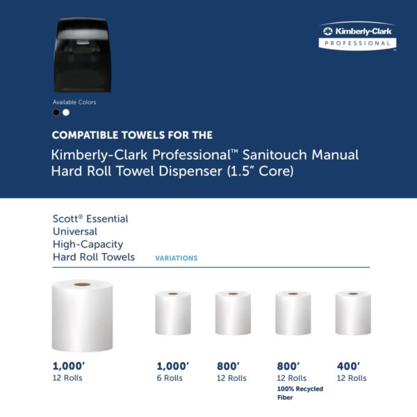 Kimberly-Clark Professional™ Sanitouch Manual Hard Roll Towel Dispenser - Image 8