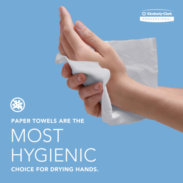 Kimberly-Clark Professional™ Sanitouch Manual Hard Roll Towel Dispenser (09991), White, for 1.5" Core Roll Towels, 12.63" x 16.13" x 10.2" - Image 6
