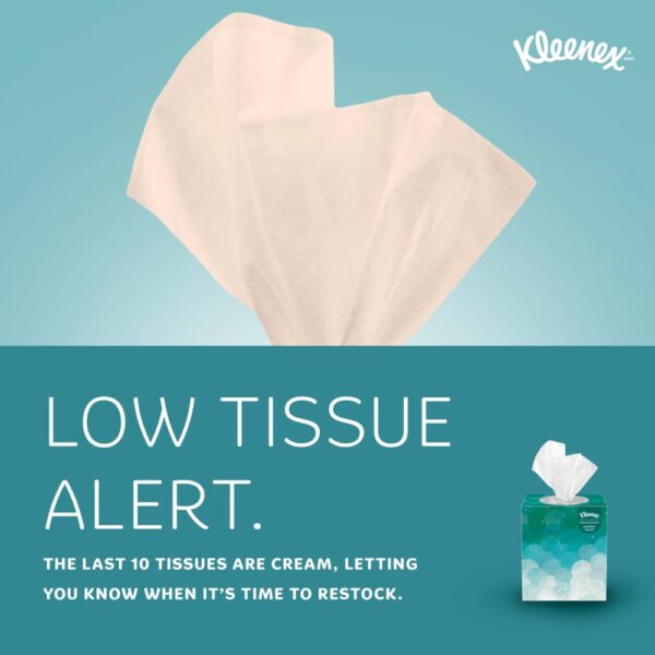Kleenex® Professional Facial Tissue (21270), 2-Ply, White, Upright Facial Tissue Cube Boxes for Business (90 Tissues/Box, 36 Boxes/Case, 3,240 Tissues/Case) - Image 7