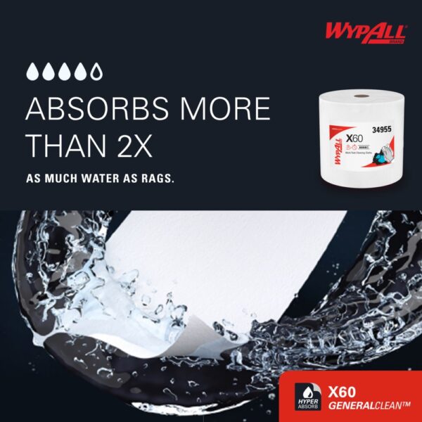 WypAll® General Clean X60 Multi-Task Cleaning Cloths - Image 5