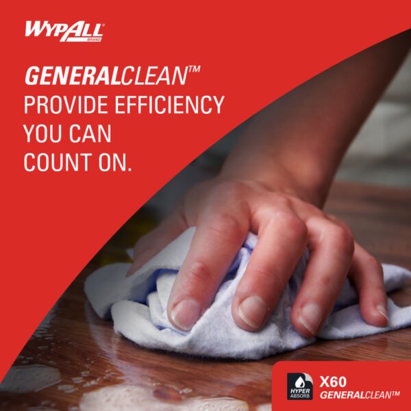 WypAll® General Clean X60 Multi-Task Cleaning Cloths - Image 4