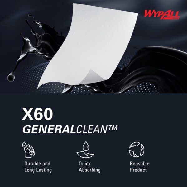 WypAll® General Clean X60 Multi-Task Cleaning Cloths - Image 8