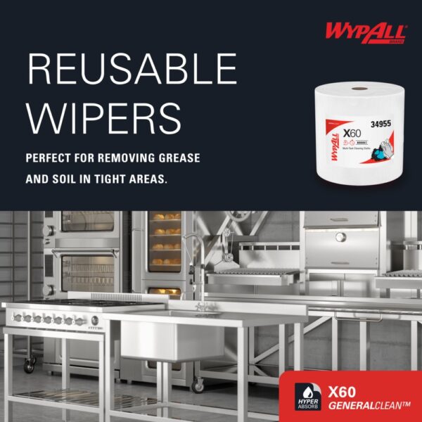 WypAll® General Clean X60 Multi-Task Cleaning Cloths - Image 7