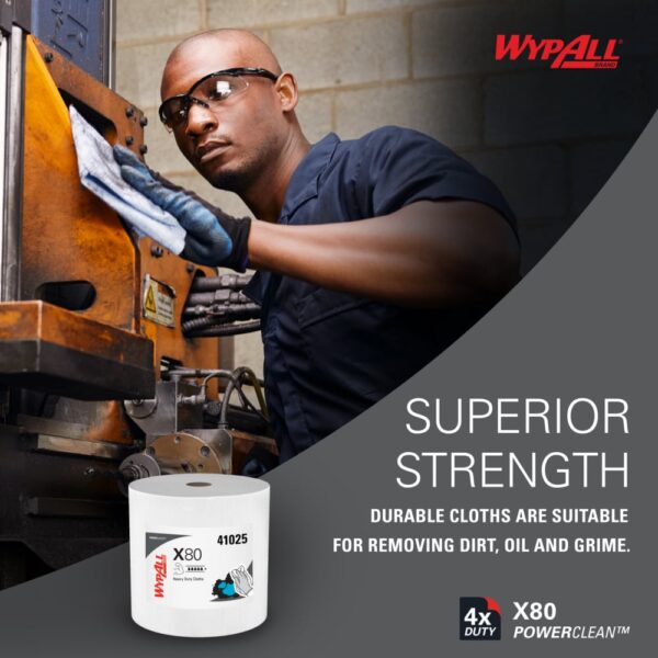 WypAll® Power Clean X80 Heavy Duty Cloths - Image 6