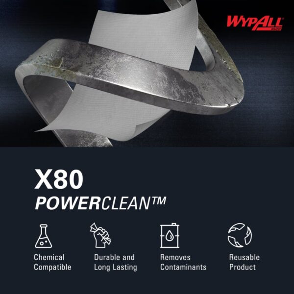 WypAll® Power Clean X80 Heavy Duty Cloths - Image 8